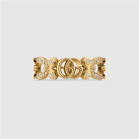 prezzo fascia oro giallo gucci|Gucci / Flora / anello fascia larga / oro giallo e diamanti.